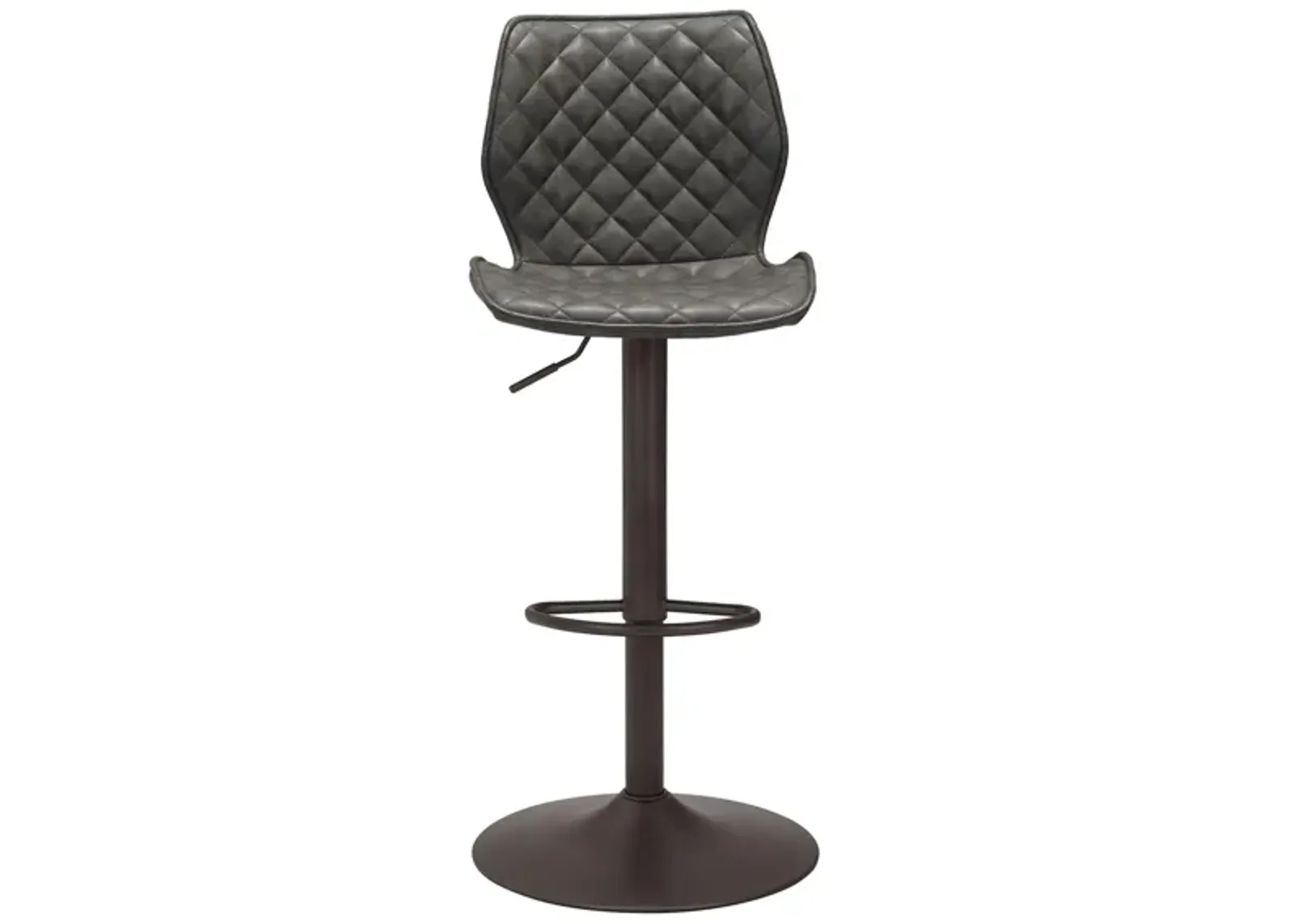 Seth Bar Stool Vintage in Vintage Gray, Black by Zuo Modern