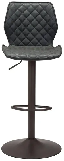 Seth Bar Stool Vintage in Vintage Black, Black by Zuo Modern