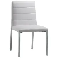 Amalfi Metal Back Dining Chair- Set of 2 in White by Bellanest