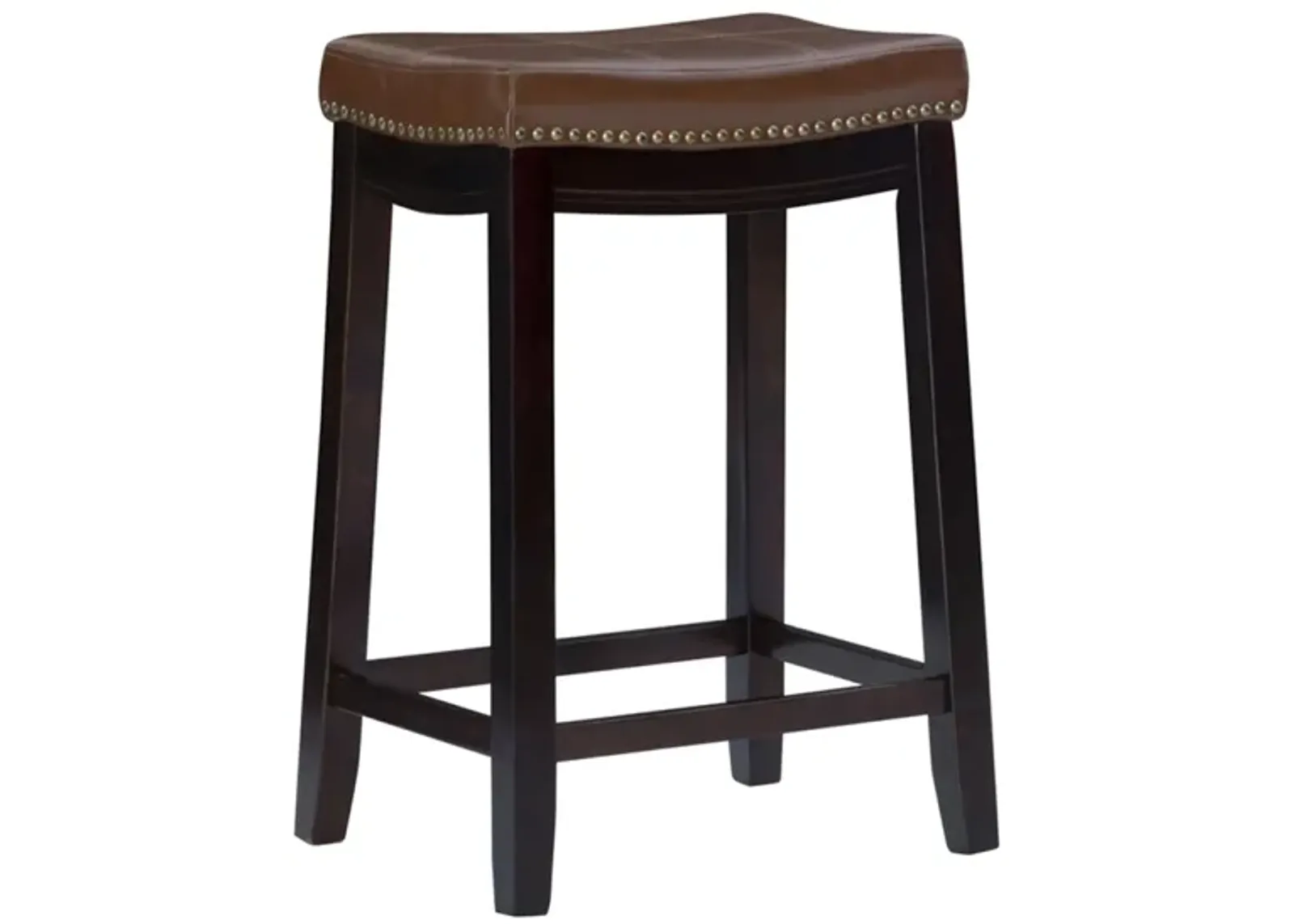 Claridge Counter Stool in Dark Brown by Linon Home Decor