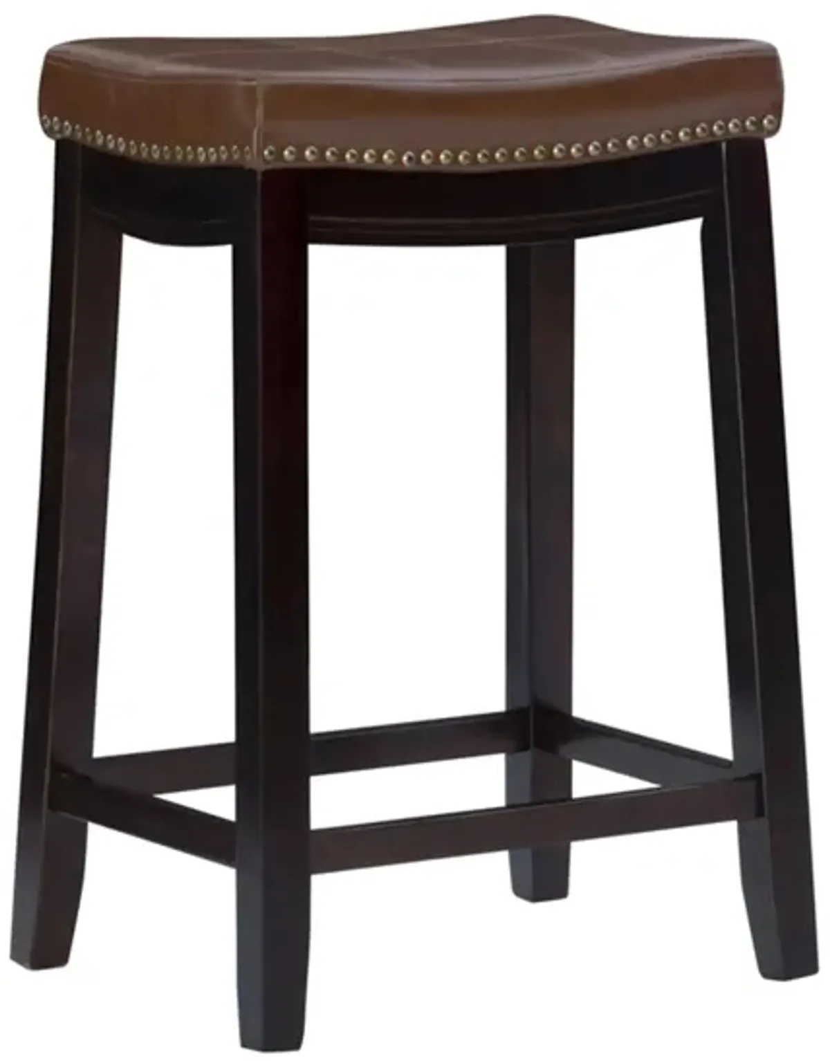 Claridge Counter Stool in Dark Brown by Linon Home Decor