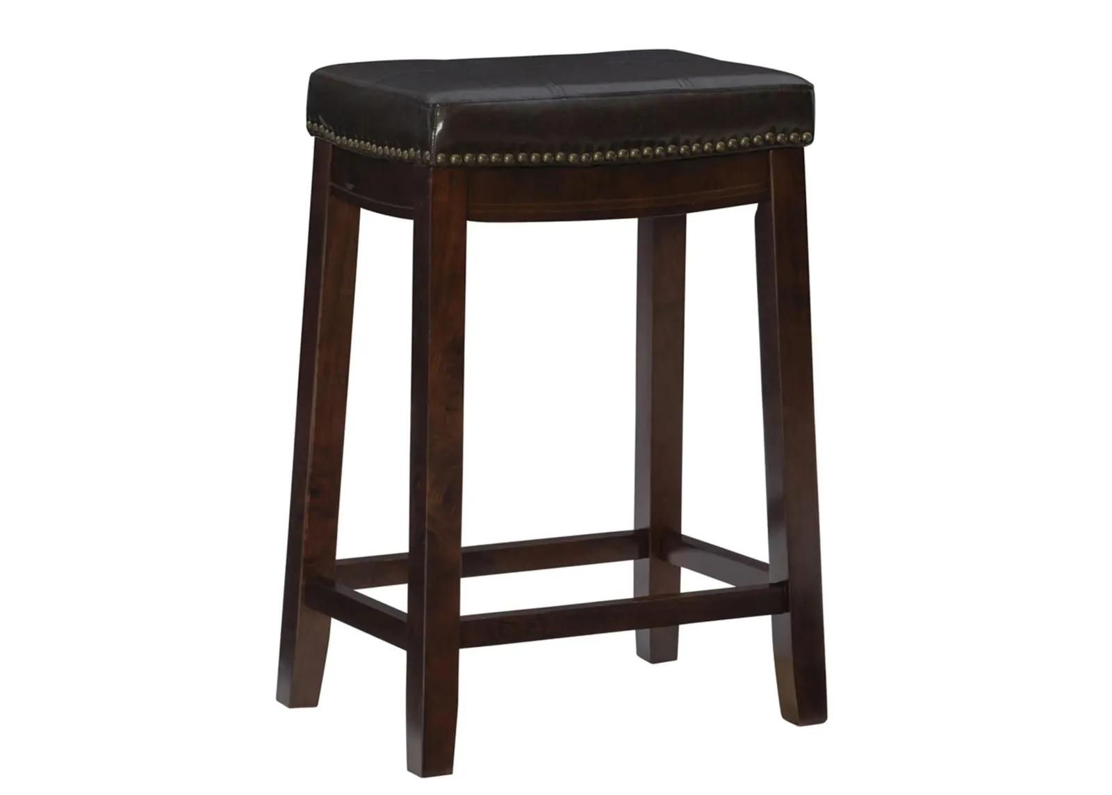 Claridge Counter Stool in Dark Brown by Linon Home Decor