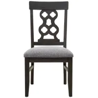 Belmore Dining Chair in Gray / Espresso by Homelegance