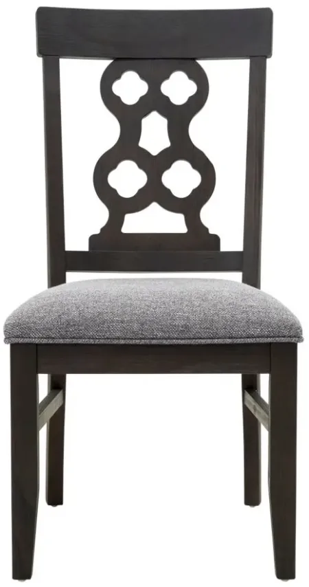 Belmore Dining Chair in Gray / Espresso by Homelegance