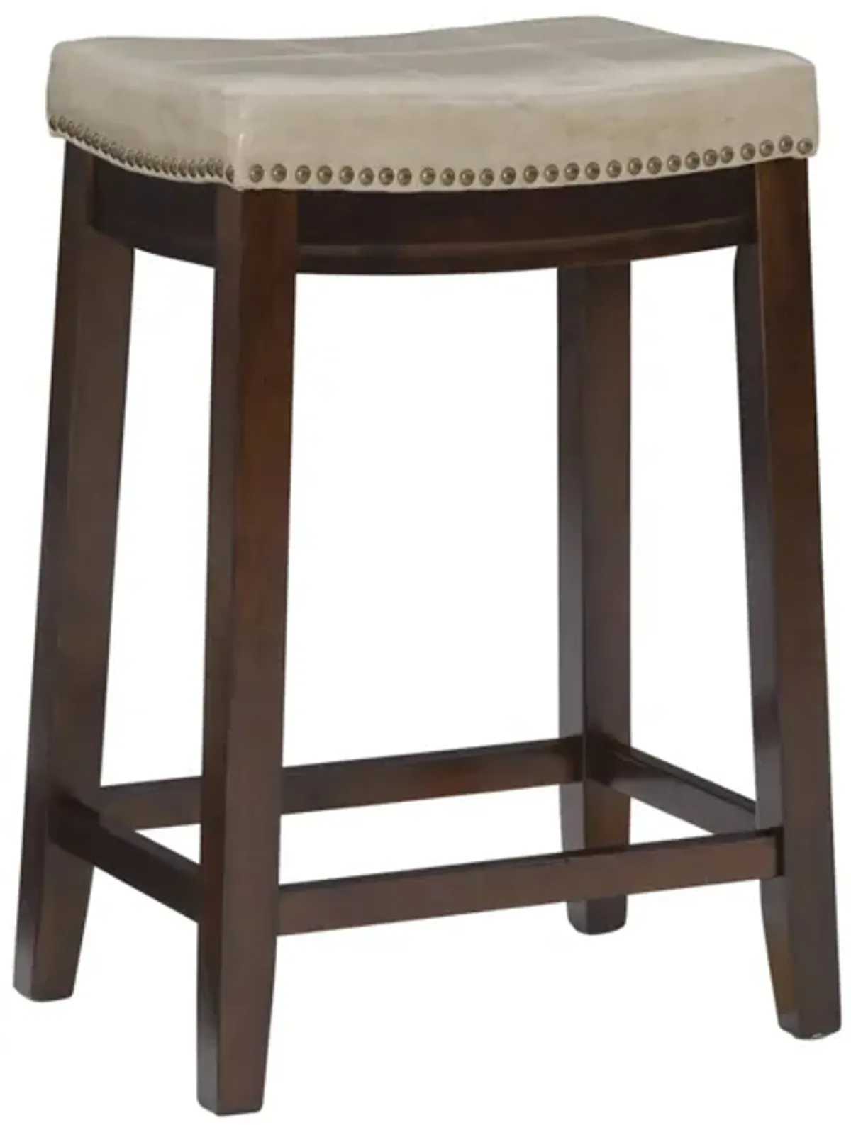 Claridge Counter Stool in Dark Brown by Linon Home Decor