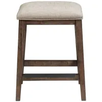 Magna Backless Barstool - set of 2 in Brushed Mango Wood by Intercon