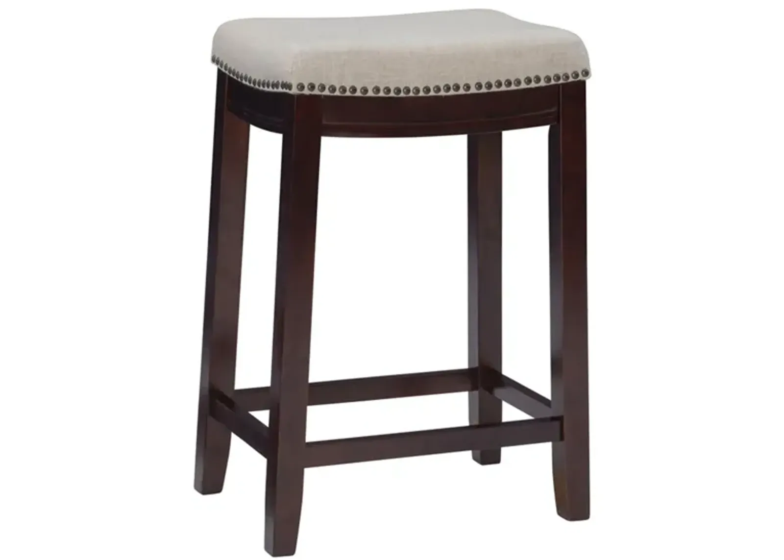 Claridge Counter Stool in Dark Brown by Linon Home Decor