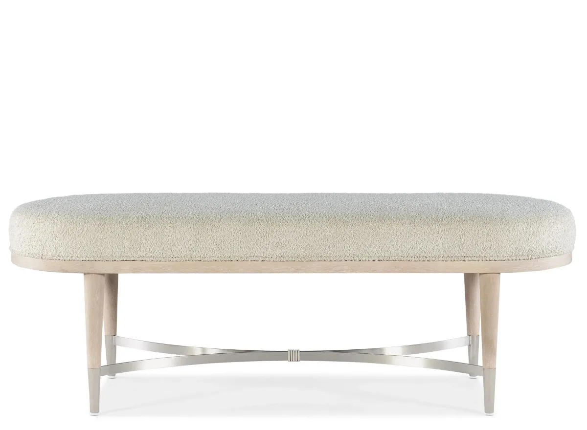 Nouveau Chic Bench in Beige by Hooker Furniture