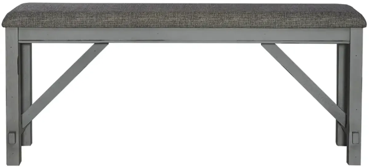 Newport Counter Height Dining Bench in Smokey Gray by Liberty Furniture