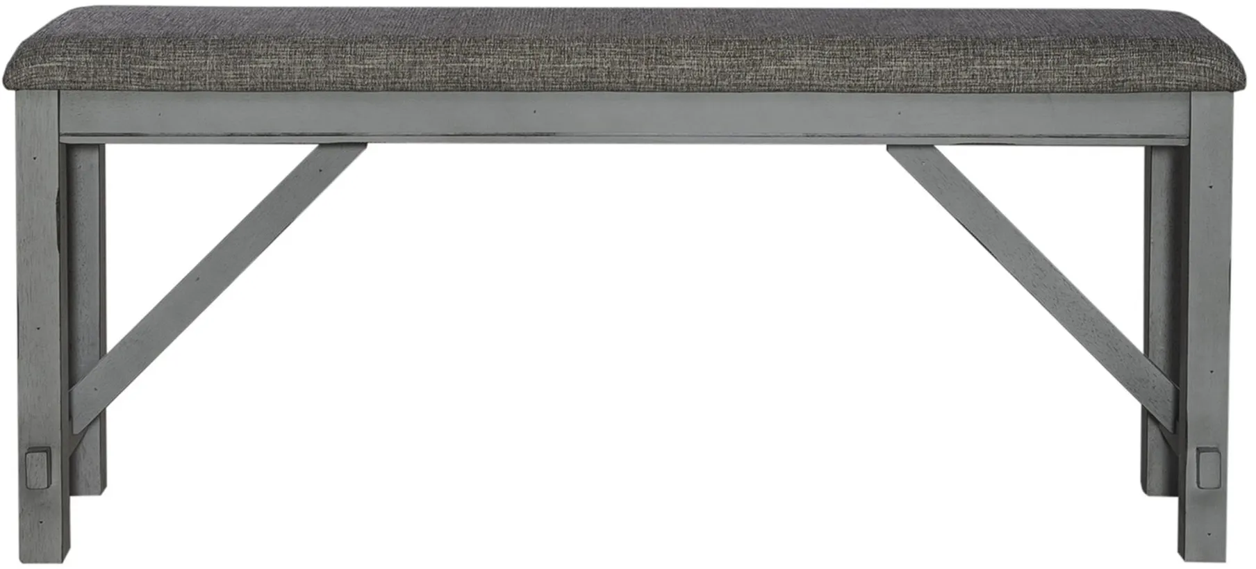 Newport Counter Height Dining Bench in Smokey Gray by Liberty Furniture