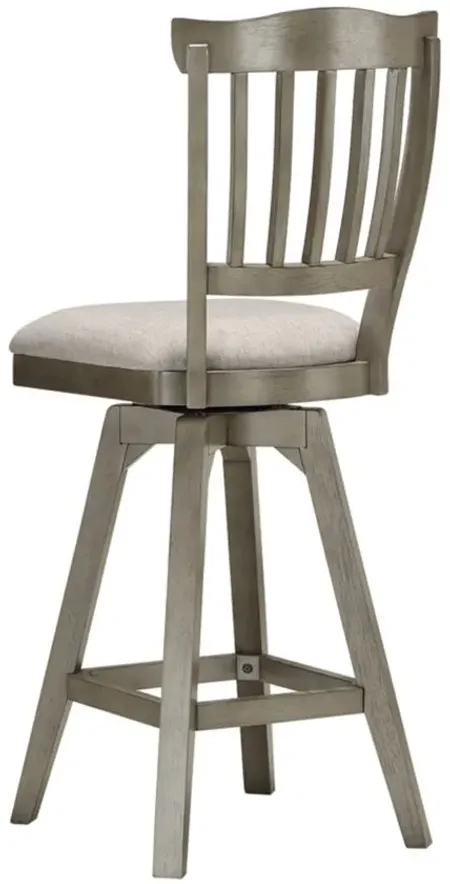 Pine Crest Tulip Barstool - Set of 2 in Burnished Gray by ECI