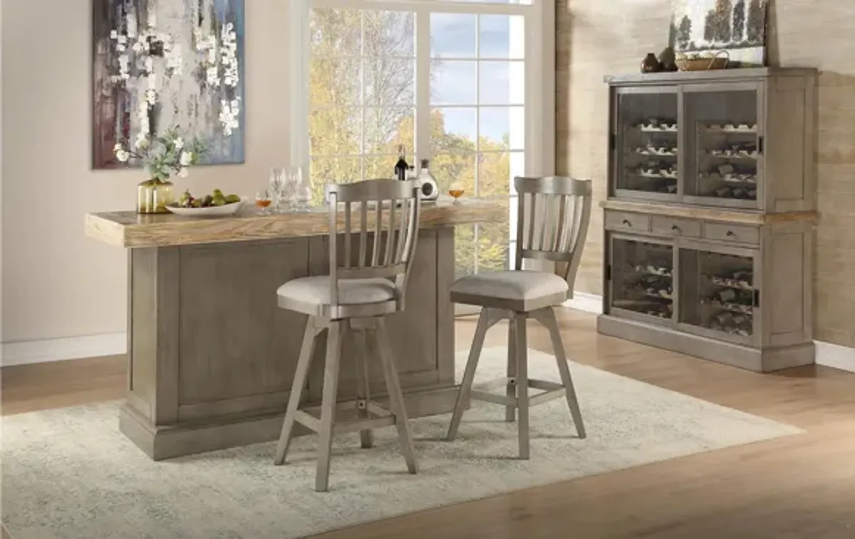 Pine Crest Tulip Barstool - Set of 2