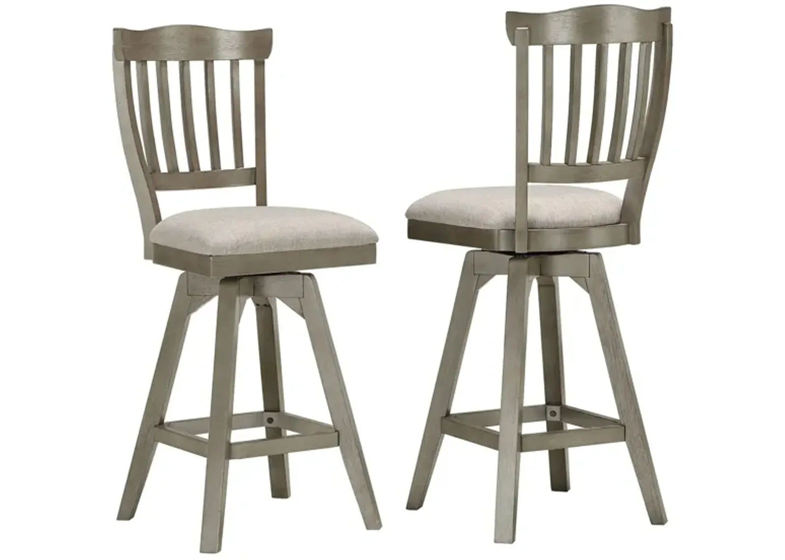 Pine Crest Tulip Barstool - Set of 2 in Burnished Gray by ECI