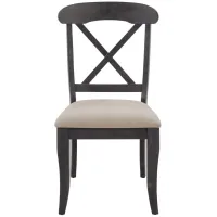 Charleston Dining Side Chair in Slate w/ Weathered Pine Finish by Liberty Furniture