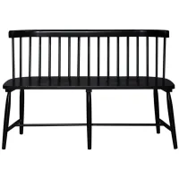 Capeside Cottage Dining Bench in Porcelain White/Royal Black by Liberty Furniture