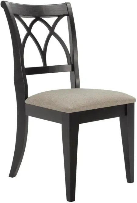 Gourmet IV Dining Chair in Peppercorn / Washed Oak by Canadel Furniture