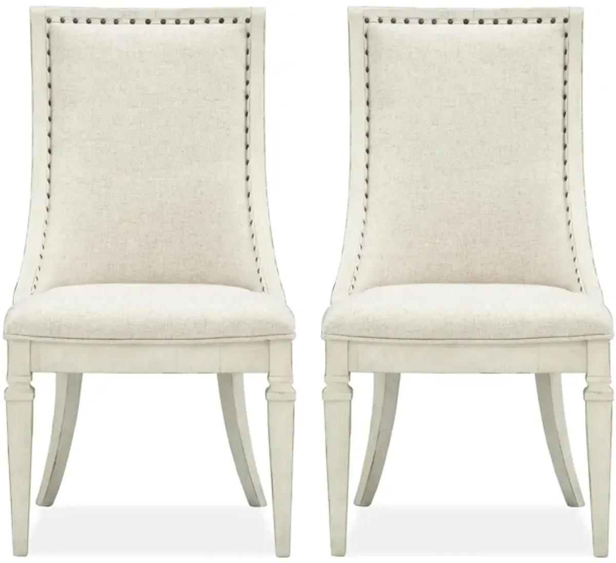 Ashford Dining Arm Chair- Set of 2 in Alabaster by Magnussen Home