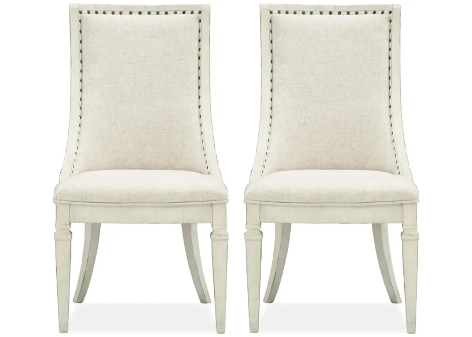 Ashford Dining Arm Chair- Set of 2 in Alabaster by Magnussen Home