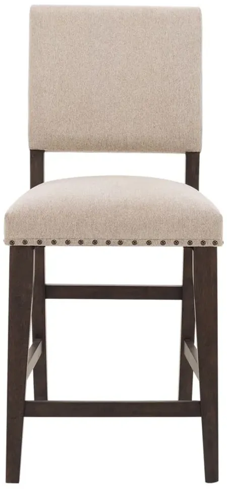 Halloway Counter-height Chair in Gray / Espresso by Davis Intl.