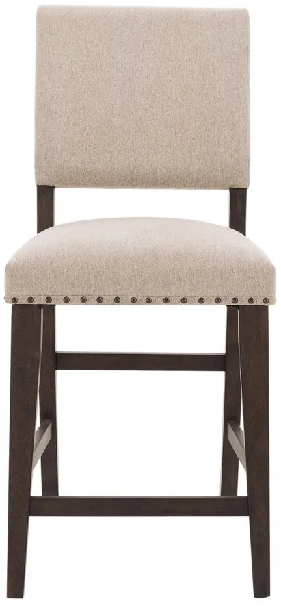 Halloway Counter-height Chair in Gray / Espresso by Davis Intl.