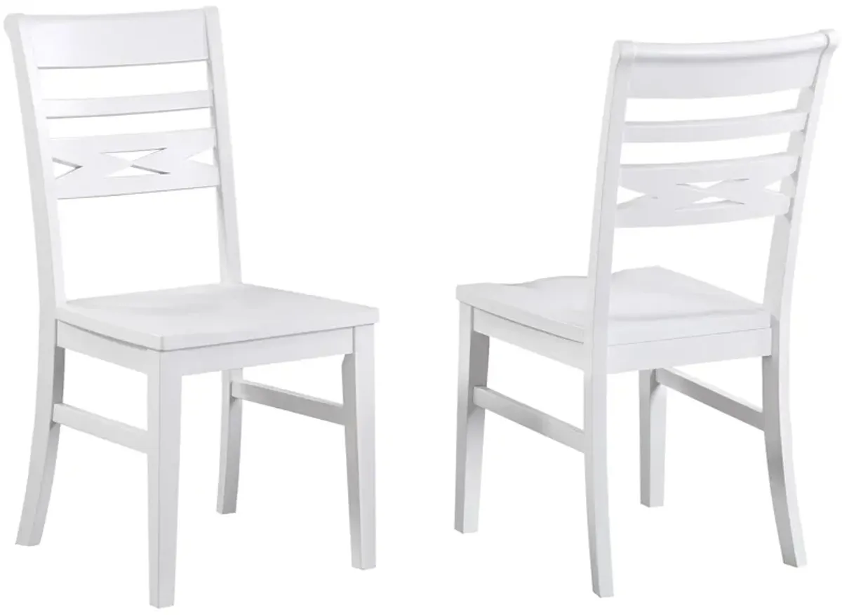 Bianco Side Chair: Set of 2 in White by ECI