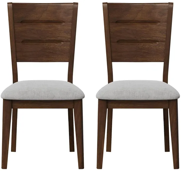 Dorval Side Chair: Set of 2 in Cherry by Bernards Furniture Group