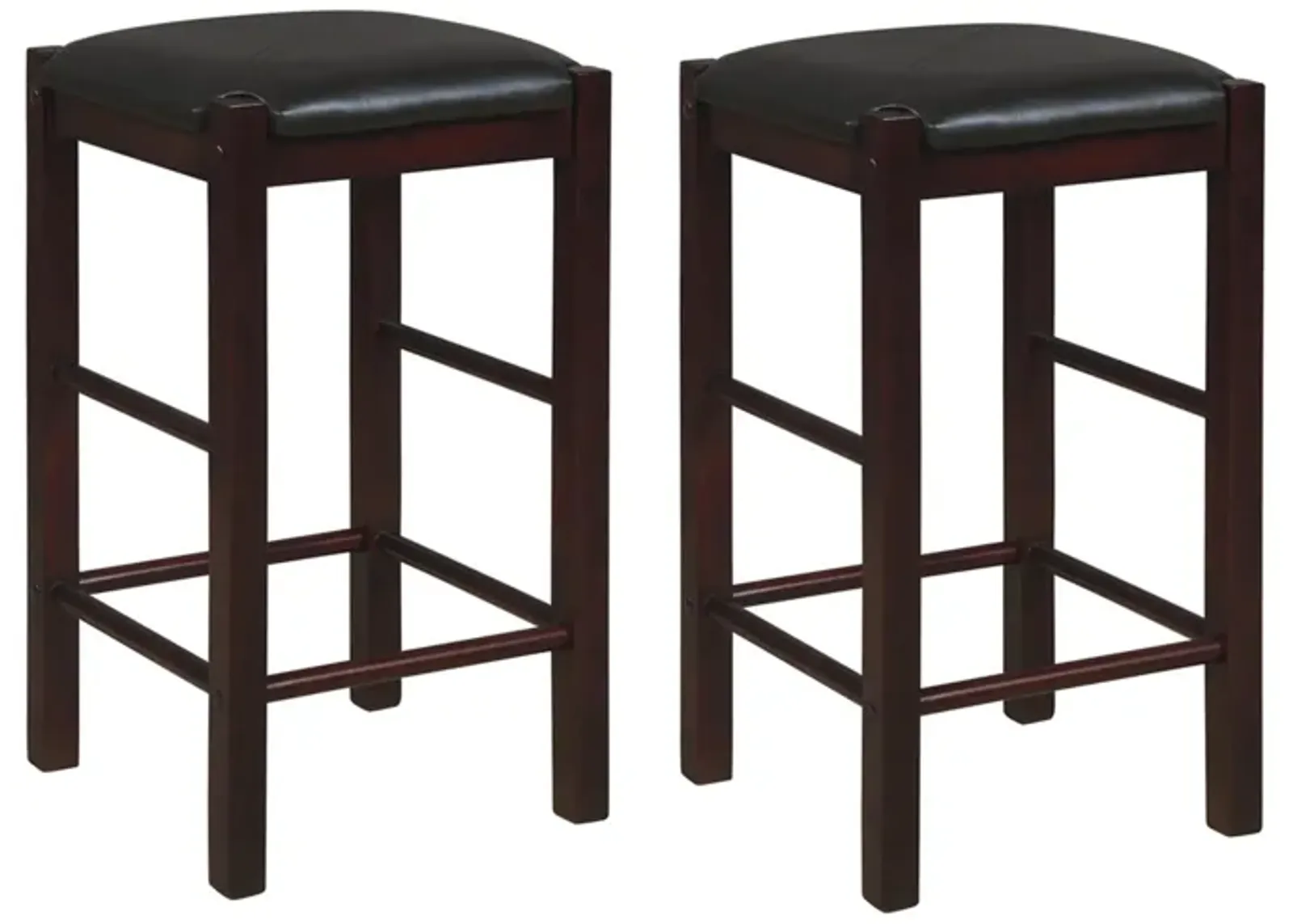 Lorain Counter Stools - Set of Two in Espresso by Linon Home Decor