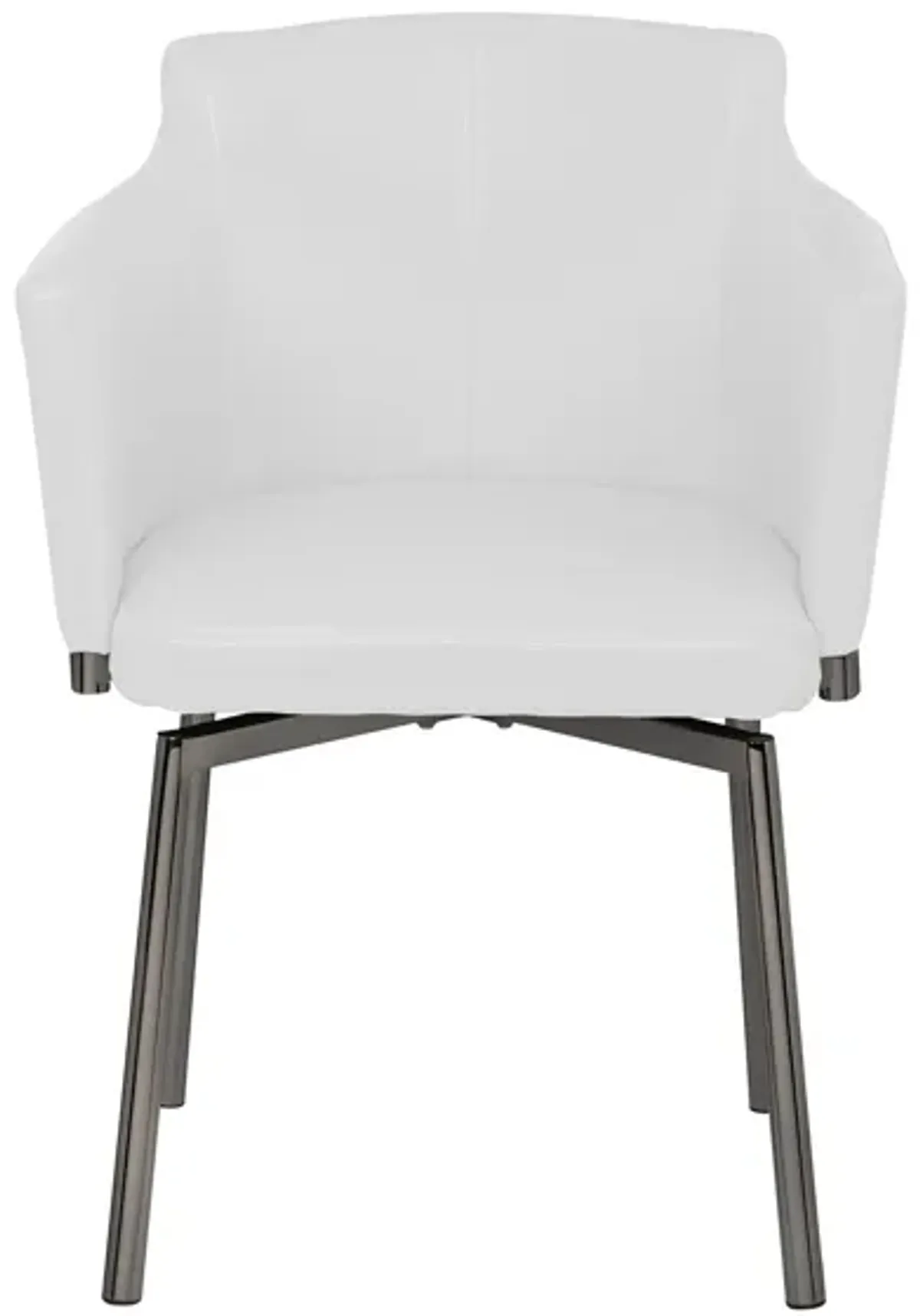 Dusty Arm Chair- Set of 2 in White by Chintaly Imports