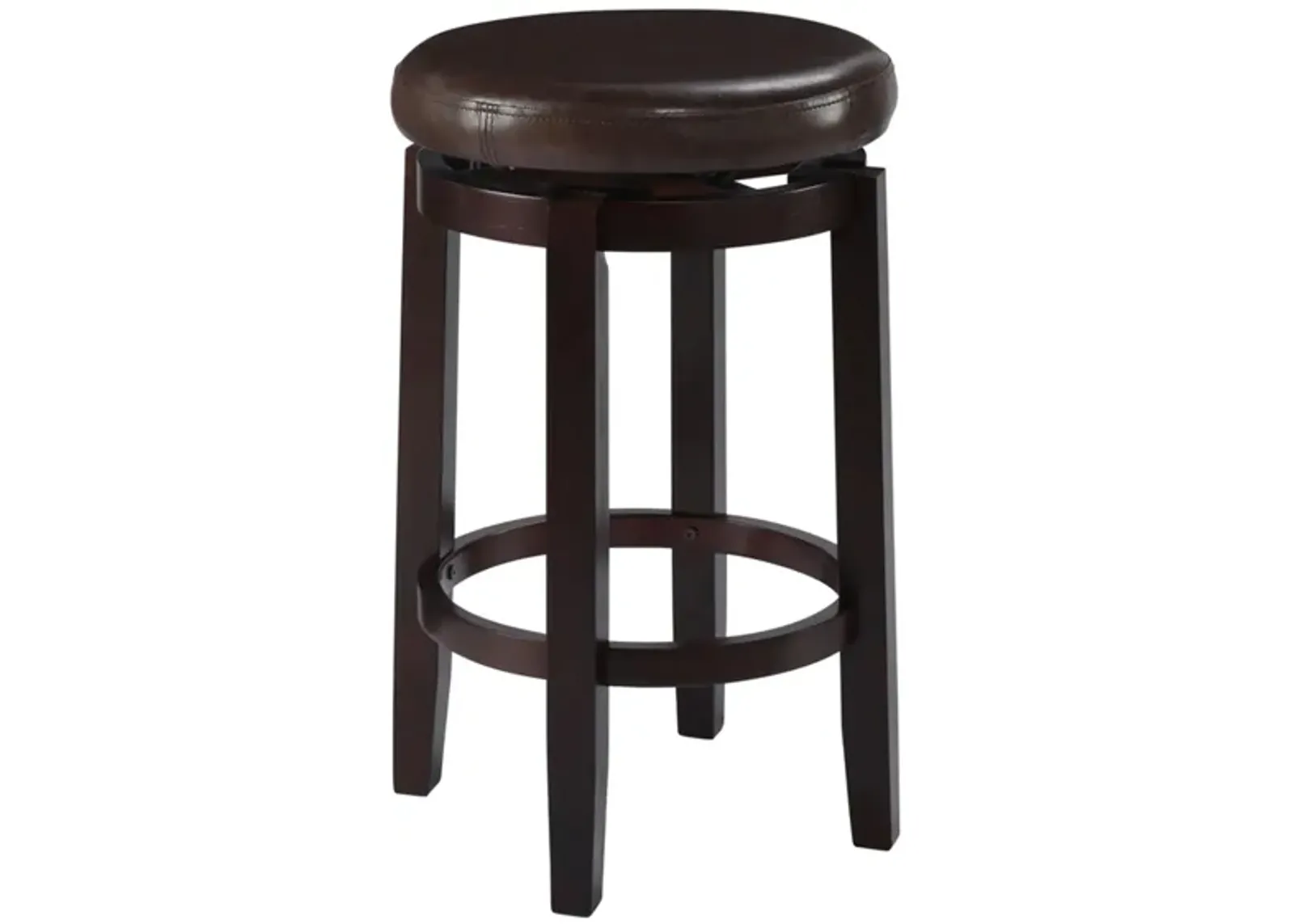 Maya Counter Stool in Dark Brown by Linon Home Decor