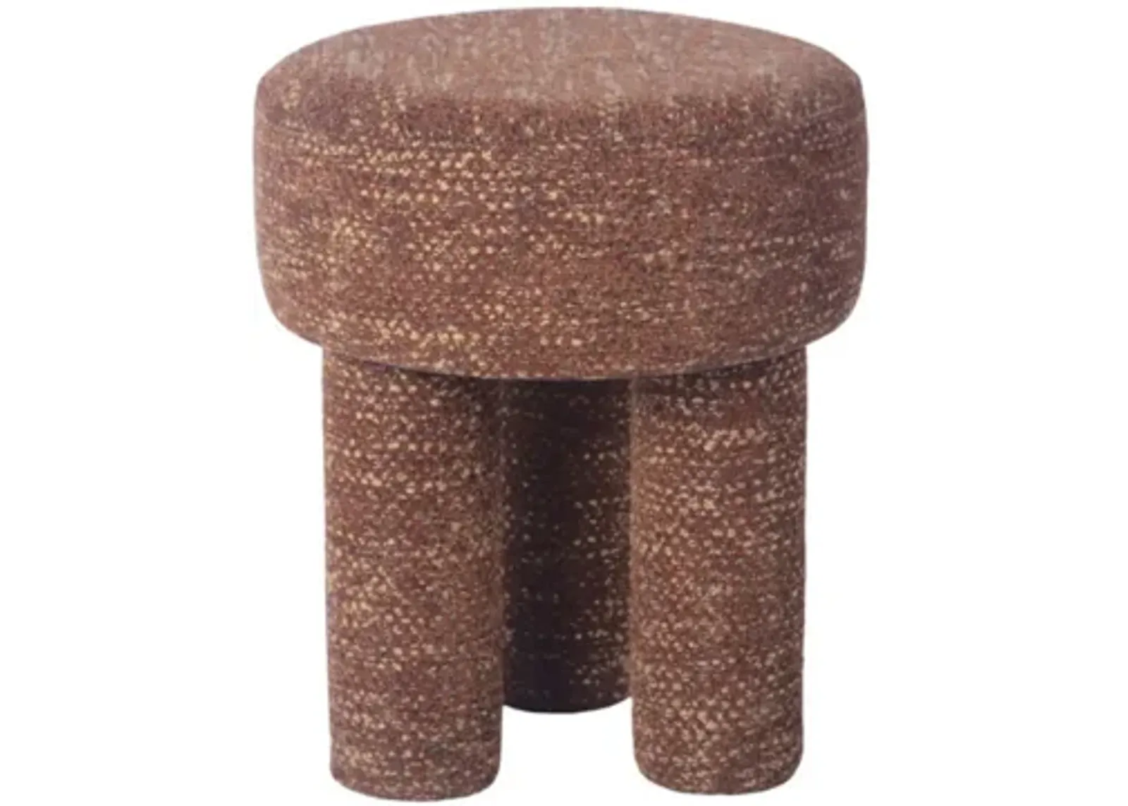 Claire Knubby Stool in Brown by Tov Furniture