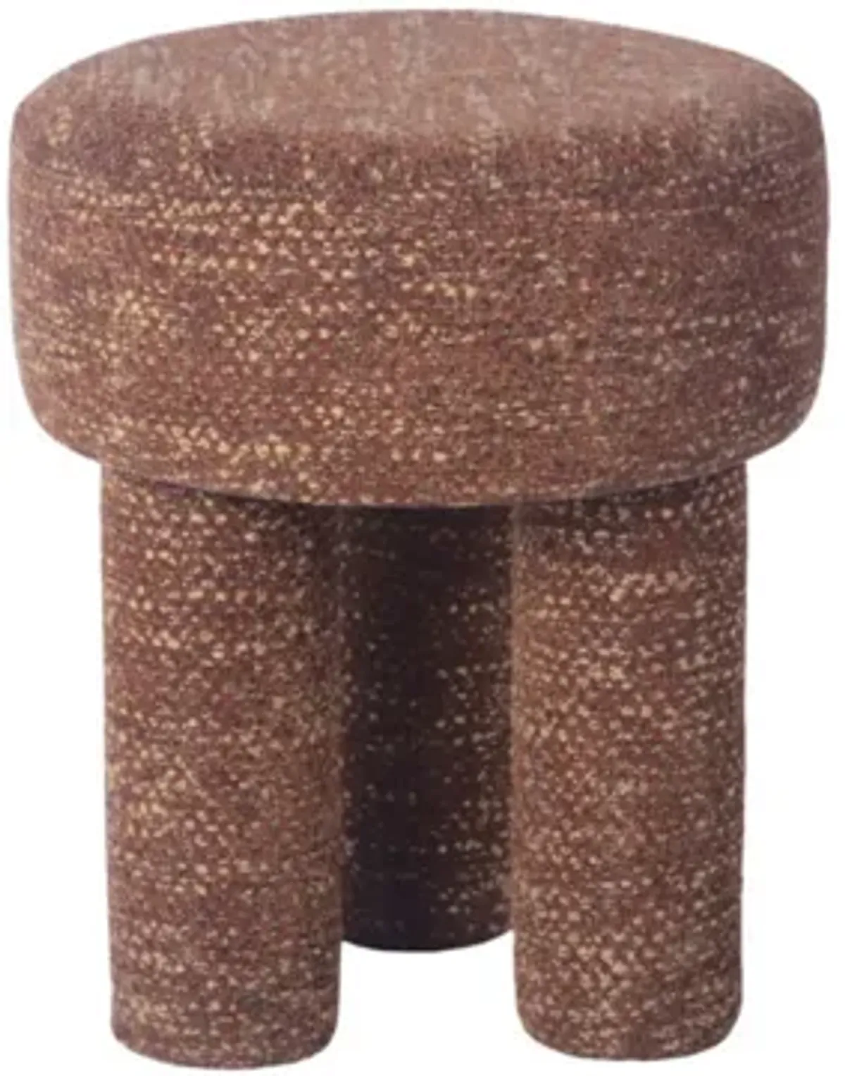 Claire Knubby Stool in Brown by Tov Furniture