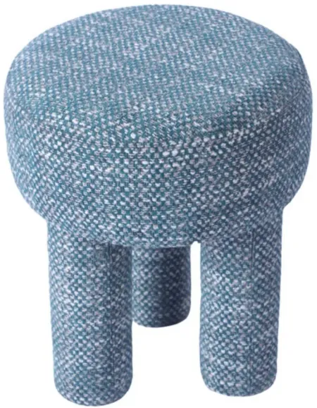 Claire Knubby Stool in Teal by Tov Furniture