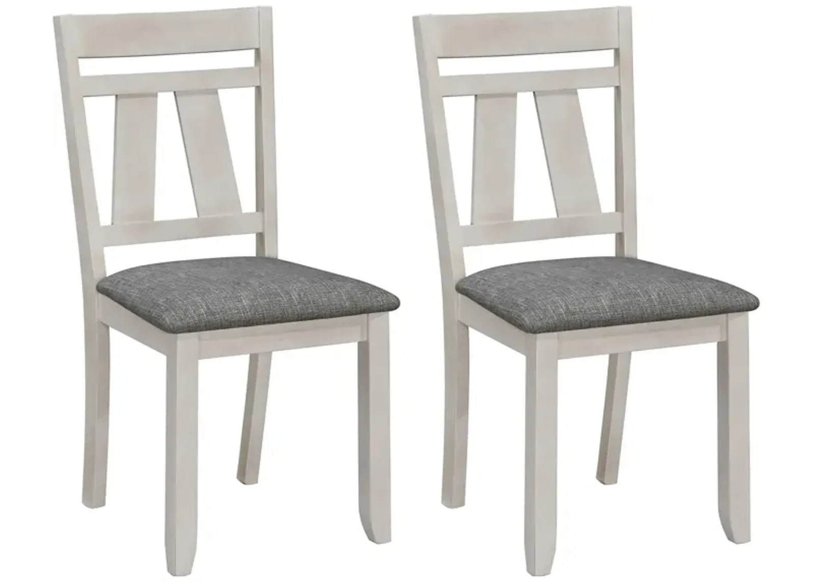 Maribelle Dining Chair: Set of 2 in Gray/White by Crown Mark