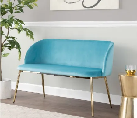 Fran Bench in Light Blue by Lumisource