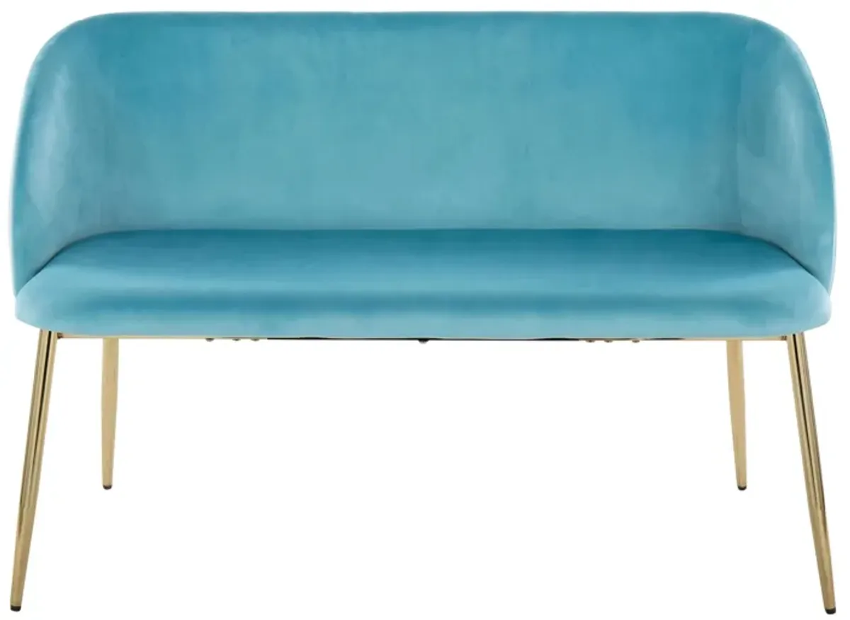 Fran Bench in Light Blue by Lumisource