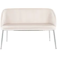 Fran Bench in Cream by Lumisource