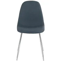 Pebble Dining Chair - Set of 2 in Blue by Lumisource