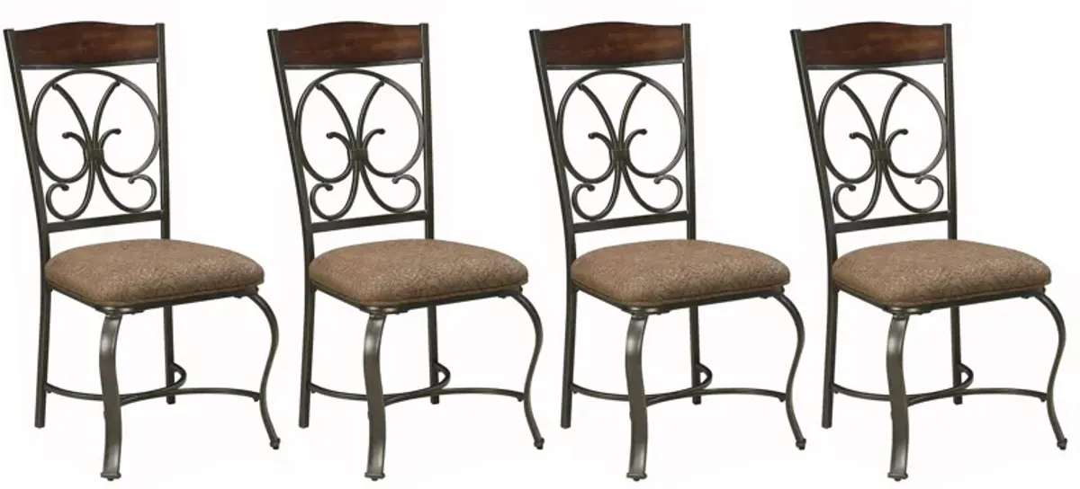 Glambrey Dining Chair - Set of 4 in Brown by Ashley Express