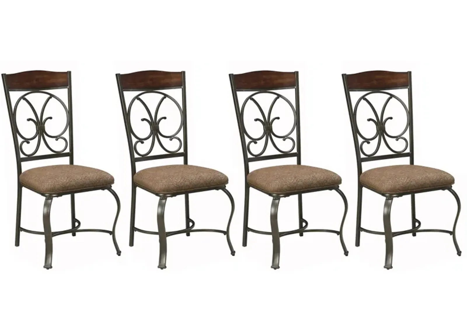 Glambrey Dining Chair - Set of 4 in Brown by Ashley Express