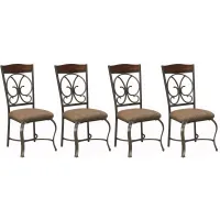 Glambrey Dining Chair - Set of 4 in Brown by Ashley Express