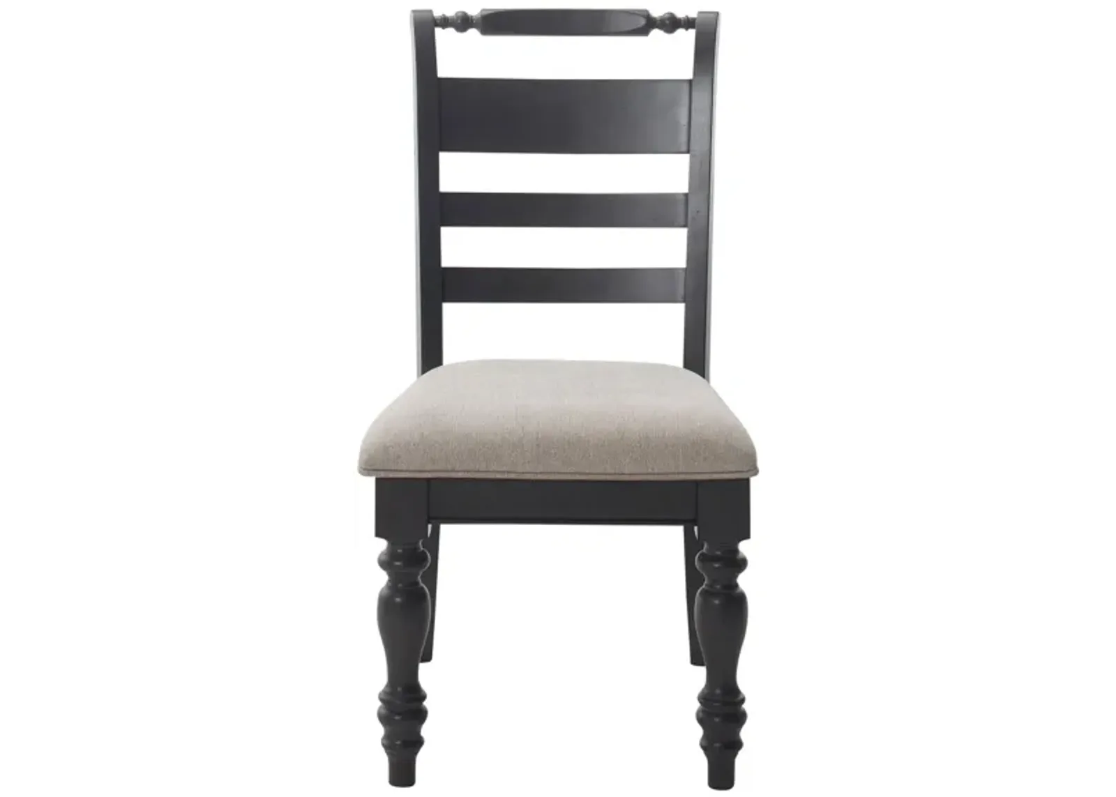 Percy Upholstered Side Chair in Vineyard Black by Davis Intl.