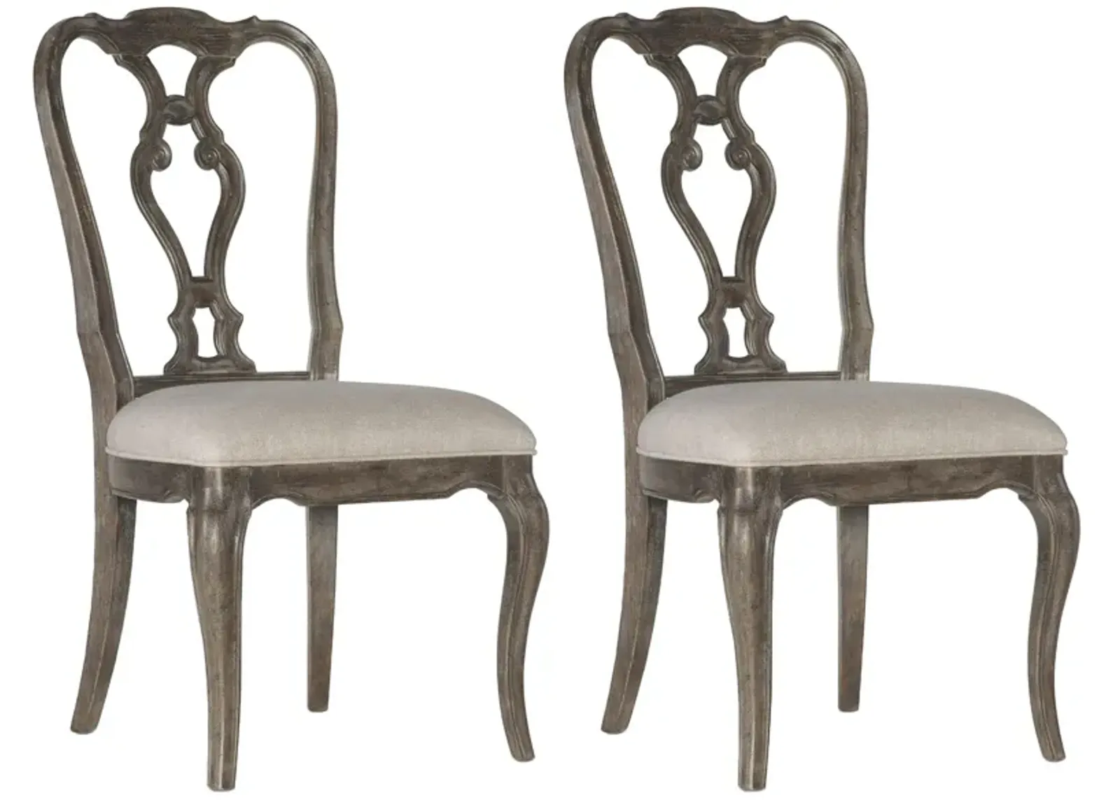 Traditions Side Chair-Set of 2 in Rich Brown by Hooker Furniture