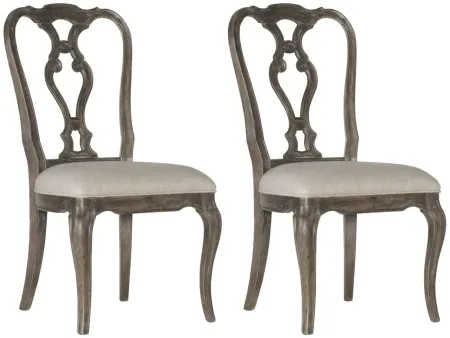 Traditions Side Chair-Set of 2 in Rich Brown by Hooker Furniture
