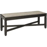 Vail Dining Bench in Grayish Brown / Black by Ashley Furniture