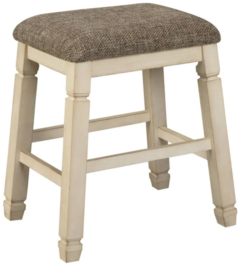 Bolanburg Casual Upholstered Stool Set of 2 in Two-tone by Ashley Express