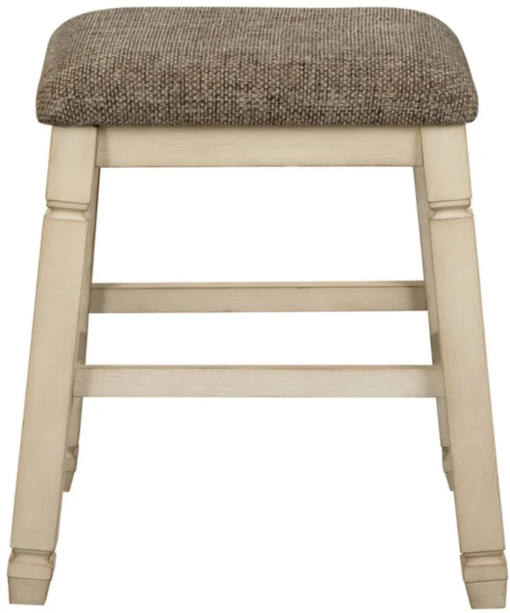 Bolanburg Casual Upholstered Stool Set of 2 in Two-tone by Ashley Express