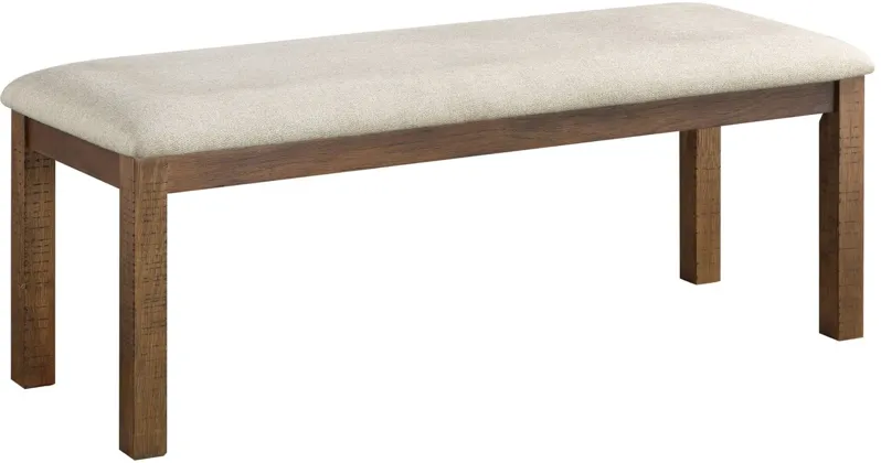 Levittown Dining Bench in Brown by Homelegance