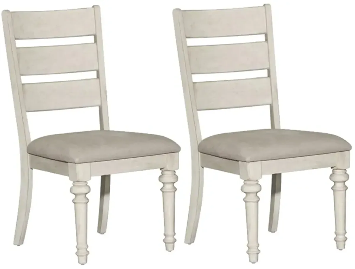 Magnolia Park Ladder Back Dining Chair-Set of 2 in White by Liberty Furniture