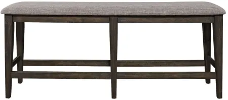 Double Bridge Counter Bench in Dark Brown by Liberty Furniture