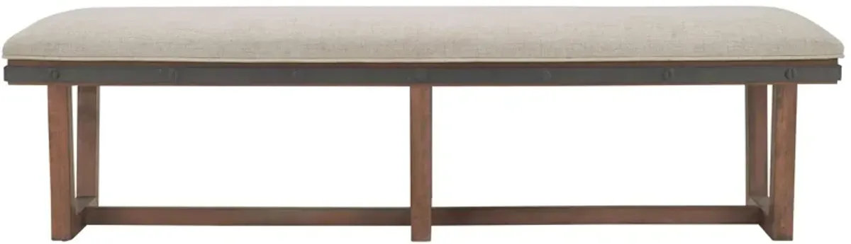 Santa Cruz Bench in Rustic Brown by Bellanest